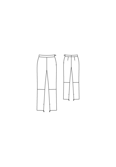 Pattern Narrow-cut leather pants (Burda 8/2010, pattern number 123)