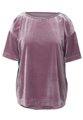 Pattern Velvet t-shirt with pleats on the shoulders (Burda 2/2019, pattern number 6260 A)