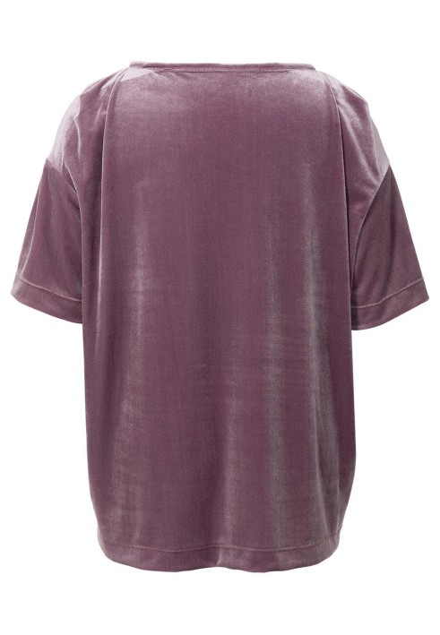 Pattern Velvet t-shirt with pleats on the shoulders (Burda 2/2019, pattern number 6260 A)