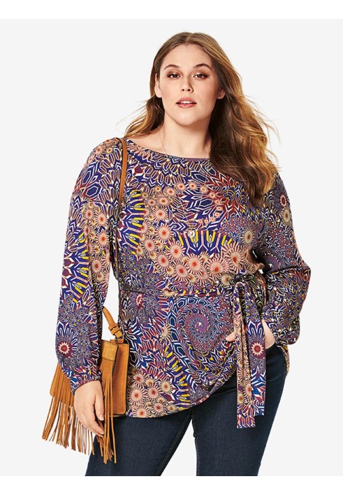 Pattern Velvet t-shirt with pleats on the shoulders (Burda 2/2019, pattern number 6260 A)