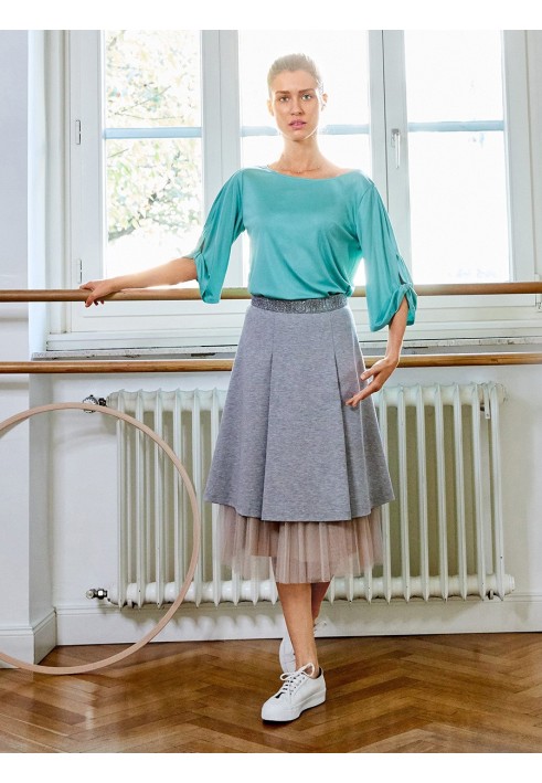 Pattern A-line skirt with bow pleat (Burda 3/2019, pattern number 118)