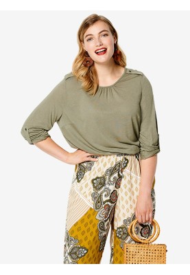 Pattern Knitted blouse with ruffles on the sleeves (Burda 1/2020, pattern number 6217 B)