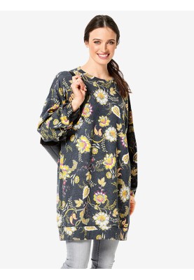 Tunic pattern with original pleats on the sleeves (Burda 2/2019, pattern number 6296 B)