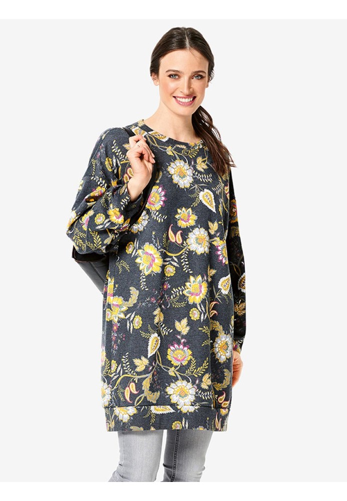 Tunic pattern with original pleats on the sleeves (Burda 2/2019, pattern number 6296 B)