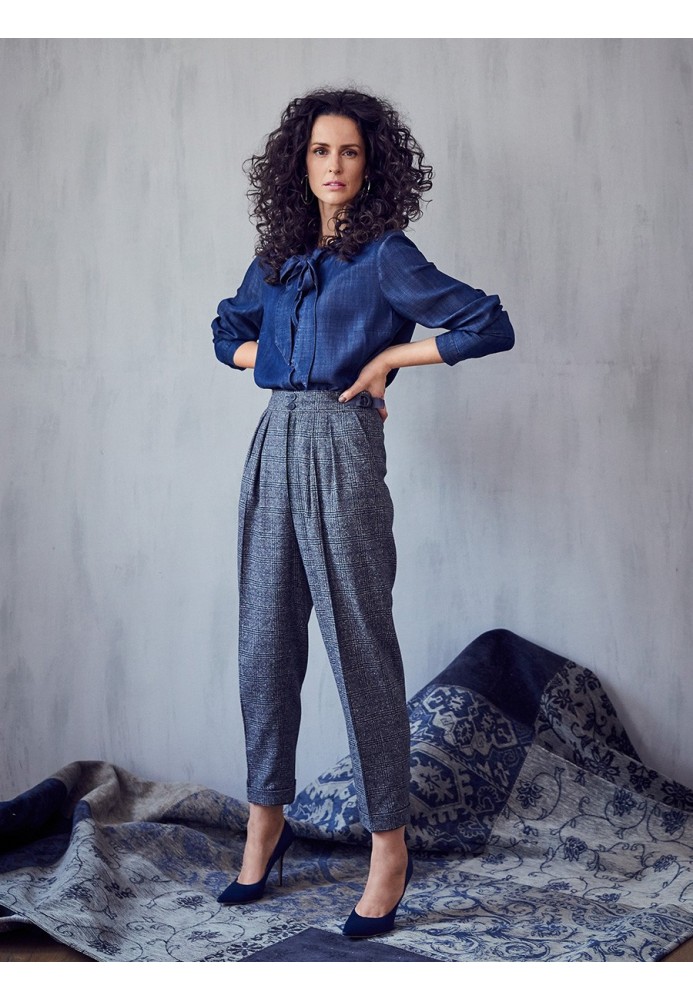 Pattern Pants 7/8 length with pleats at the waist (Burda 9/2019, pattern no. 119 B)