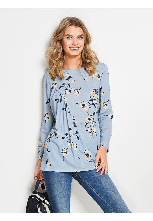 Pattern Blouse with frill and asymmetrical detail (Burda 2/2018, pattern number 6354 B)