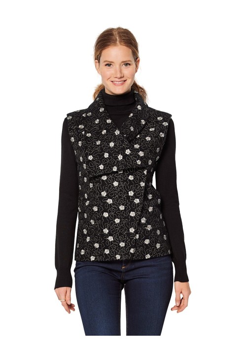 Pattern Jacket with asymmetric collar and belt (Burda 2/2020, pattern number 6156 C)