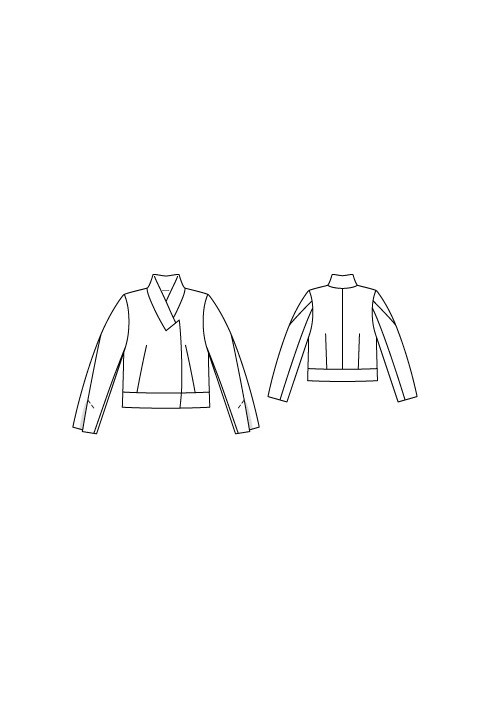 Pattern Woolen jacket with a wide belt (Burda 9/2010, pattern number 119)