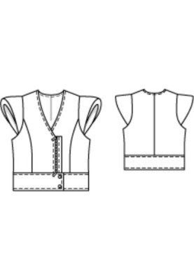 Pattern Leather vest in biker style (Burda 4/2010, pattern number 137)