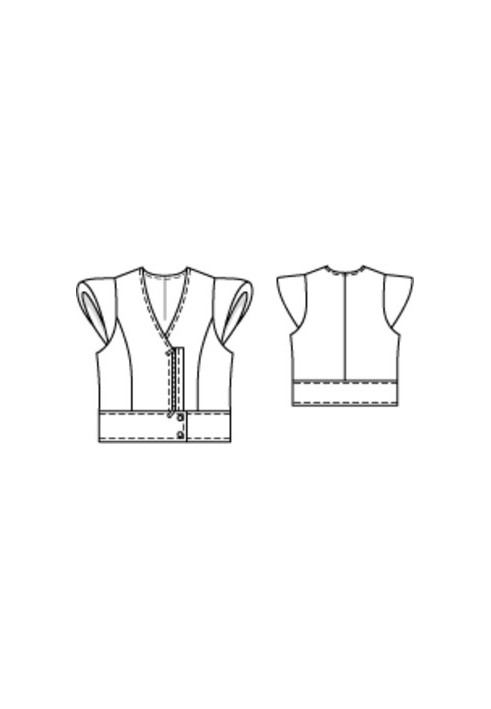 Pattern Leather vest in biker style (Burda 4/2010, pattern number 137)