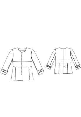 Pattern Woolen jacket with hidden fastener (Burda 1/2011, pattern number 139)