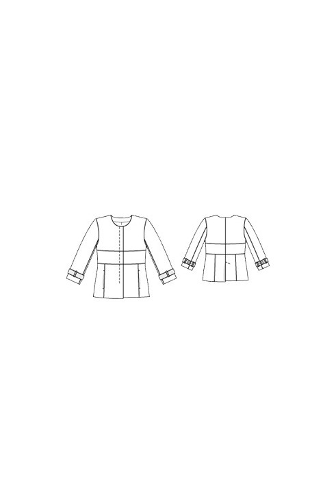 Pattern Woolen jacket with hidden fastener (Burda 1/2011, pattern number 139)