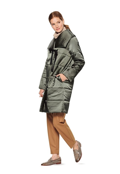 Pattern Quilted coat with a wide collar (Burda 2/2020, pattern number 6167 A)