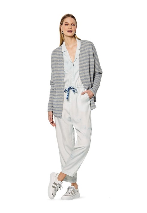 Pattern Straight-cut cardigan without fastening (Burda 2/2020, pattern number 6153 C)