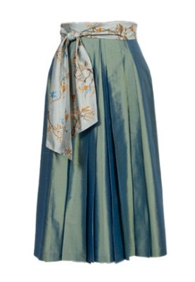 Pattern Wide cut skirt with pleats and belt (Burda 9/2011, pattern number 140)