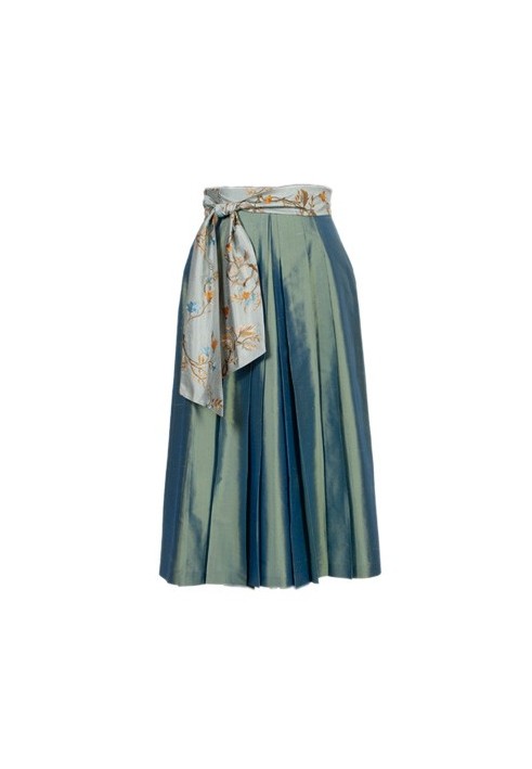 Pattern Wide cut skirt with pleats and belt (Burda 9/2011, pattern number 140)