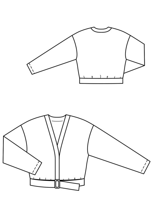 Pattern Short jacket with dropped armholes (Burda 9/2019, pattern number 114 A)