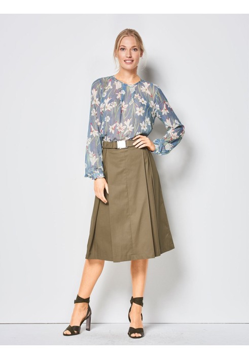 Pattern Long skirt with pleats (Burda 1/2018, pattern number 6430 A)