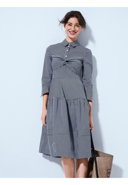 Pattern Shirt-cut dress with polo fastening (Burda 3/2018, pattern number 113)