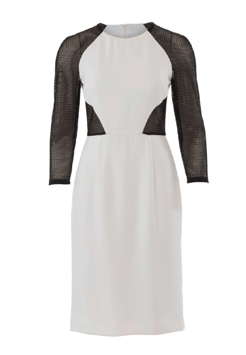 Pattern Sheath dress with contrasting details (Burda 1/2018, pattern no. 6438 B)