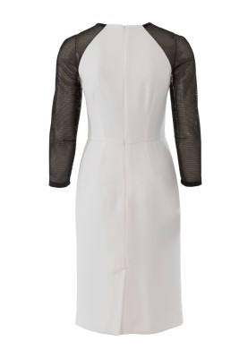 Pattern Sheath dress with contrasting details (Burda 1/2018, pattern no. 6438 B)