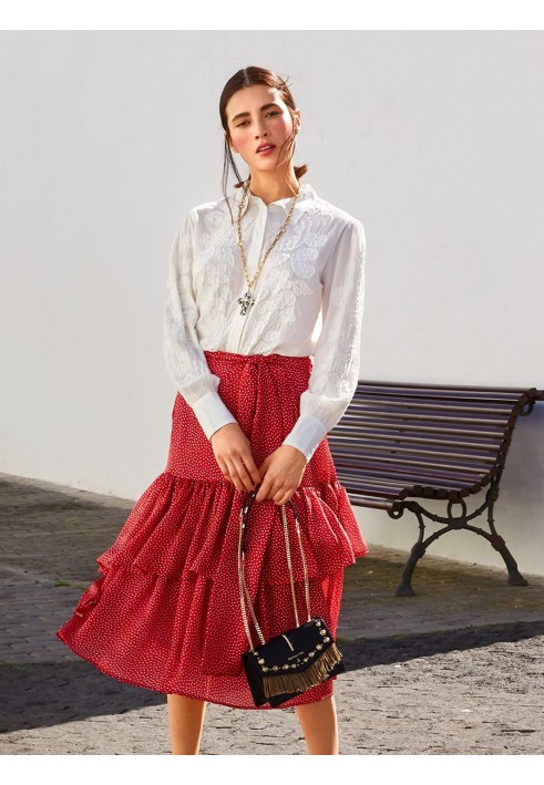 Pattern Skirt with maxi frills (Burda 4/2019, pattern number 114)