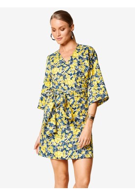 Pattern Kimono dress with a wide belt-bow (Burda 1/2020, pattern number 6207 A)