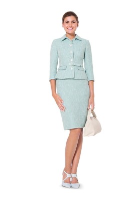 Pattern Jacket of a fitted silhouette combined (Burda 1/2014, pattern number 6953 B)