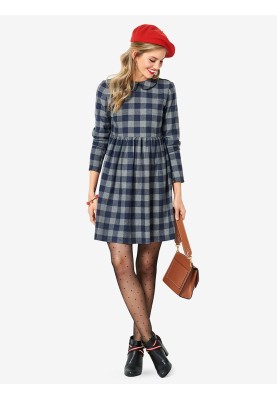 Pattern A cut-off dress with a turn-down collar (Burda 2/2019, pattern number 6265 A)