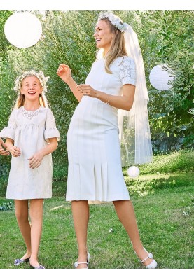 Pattern Dress with relief seams for the bride (Burda 3/2018, pattern number 101 A)