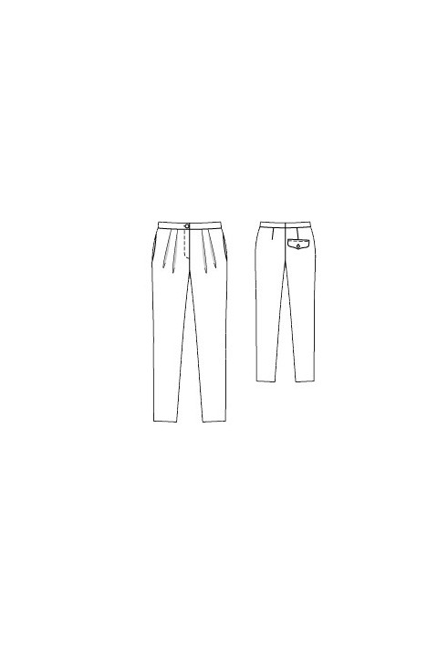 Pattern Pants narrowed (Burda 7/2015, pattern number 117 A)