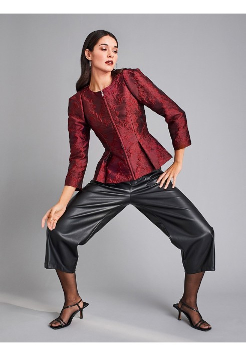 Pattern Jacket with a peplum with a zipper (Burda 9/2020, pattern no. 120 B)