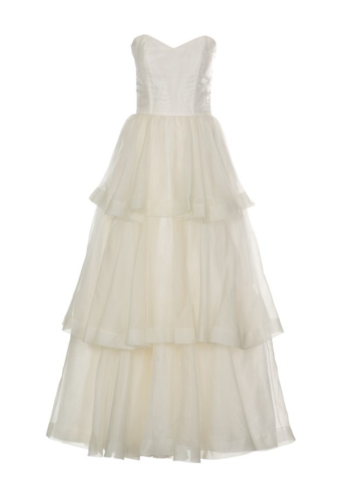 Pattern Long wedding dress with tiered skirt (Burda 3/2011, pattern number 101 B)