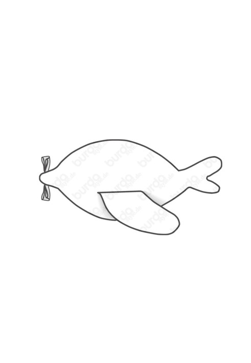 Pattern Soft toy Whale (Burda 2/2016, pattern number 6625 C)