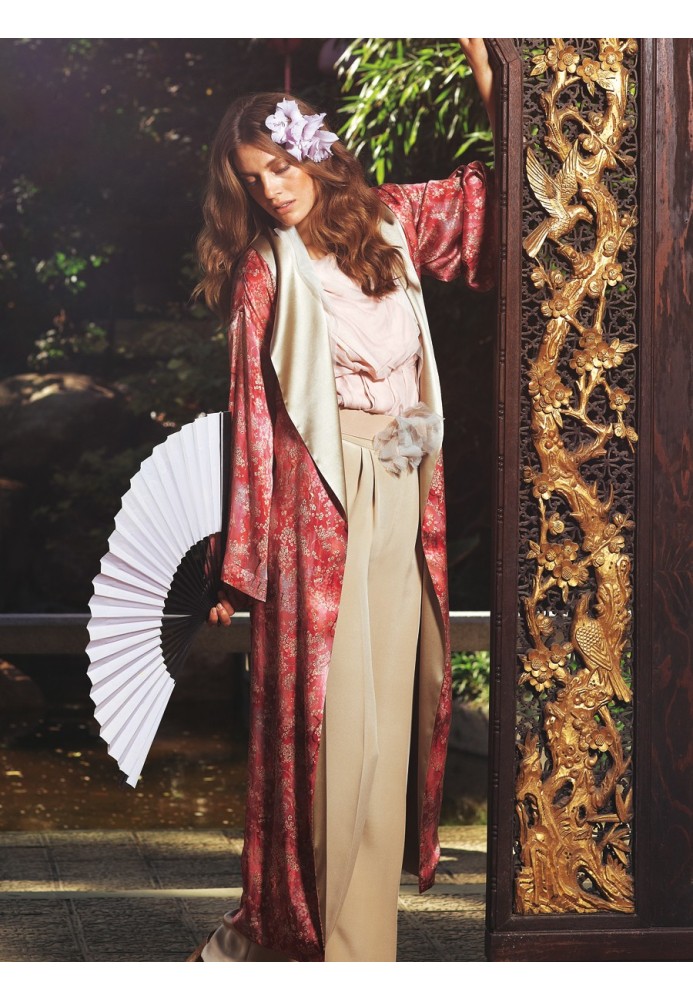 Pattern Coat with shawl collar in Asian style (Burda 2/2012, pattern number 106)