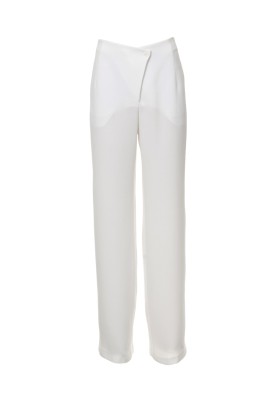 Pattern Pants of a straight cut with an asymmetrical fastener (Burda 5/2012, pattern number 122 B)