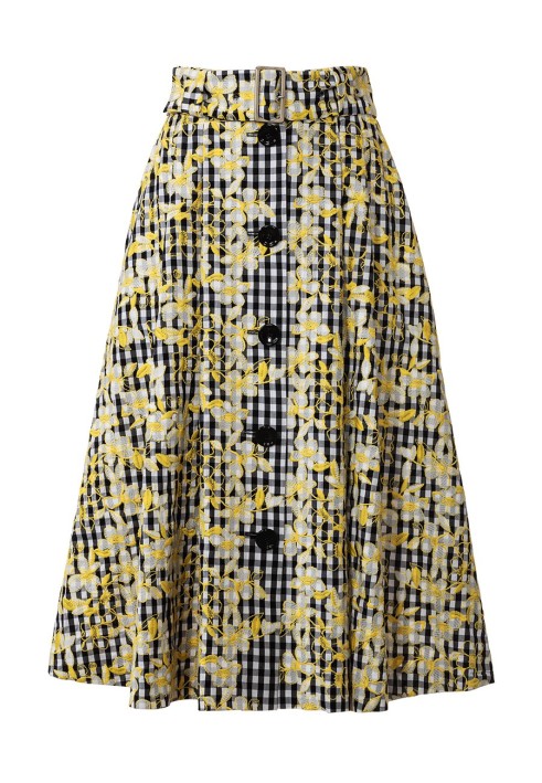 Pattern Midi skirt with a through fastening (Burda 6/2019, pattern no. 113)