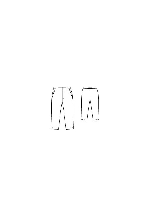 Pattern 7/8 length gabardine trousers (Burda 4/2011, pattern number 144)