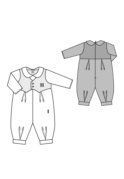 Pattern Overalls with vest (Burda 2/2016, pattern number 9369 B)