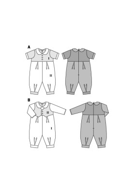 Pattern Overalls with vest (Burda 2/2016, pattern number 9369 B)