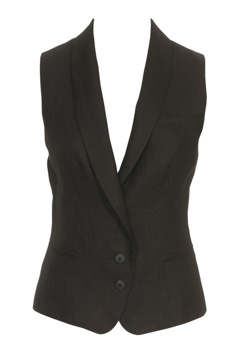 Pattern Vest of a fitted cut with a shawl collar (Burda 4/2011, pattern number 125)