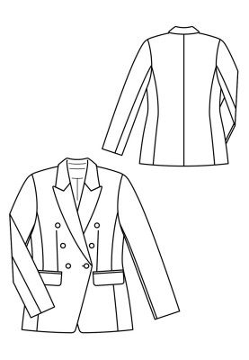 Pattern Classic cut blazer jacket (Burda 2/2020, pattern number 102 A)