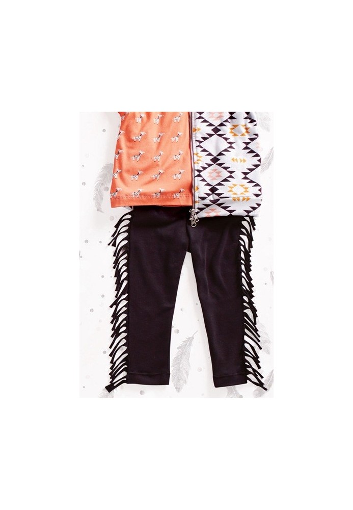 Pattern Pants on an elastic belt with fringe (Burda 11/2015, pattern number 134 V)