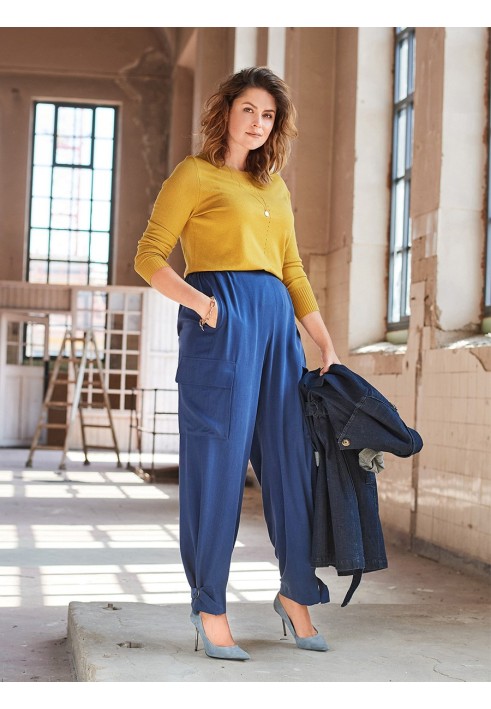 Pattern Cargo pants with an elastic waistband (Burda 1/2020, pattern number 126)