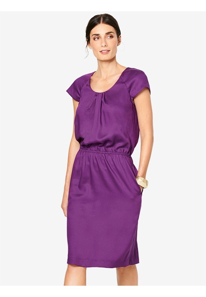 Pattern Dress with raglan sleeves and drawstring at the waist (Burda 1/2020, pattern number 6222 A)