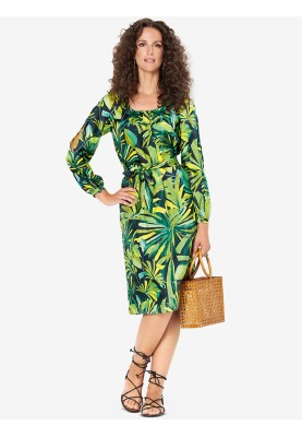 Pattern Dress with raglan sleeves and drawstring at the waist (Burda 1/2020, pattern number 6222 A)