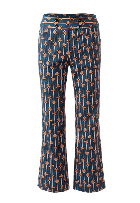 Pattern Flare trousers with a wide belt (Burda 9/2019, pattern number 103)