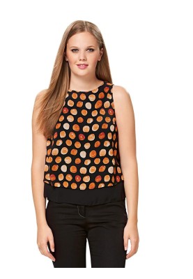 Pattern Two-layer top of a flared silhouette (Burda 1/2017, pattern number 6541 B)