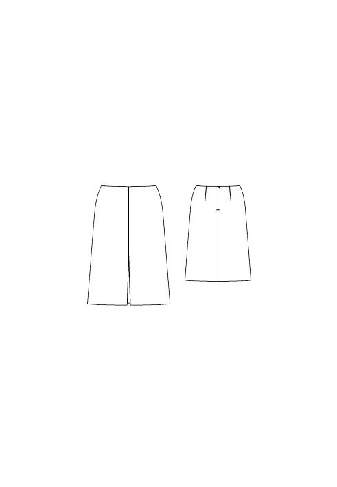 Pattern Skirt with opposite fold (Burda 3/2016, pattern number 134 A)