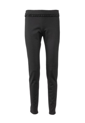 Pattern Narrow knitted trousers with a frill on the waist (Burda 2/2019, pattern number 6251 A)